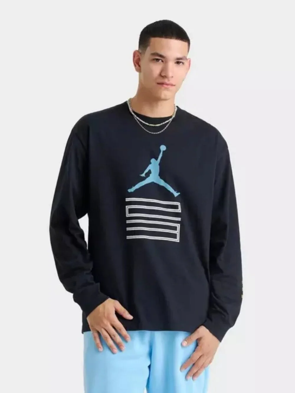 Men's Jordan Brooklyn AJ11 Jumpman Long-Sleeve T-Shirt Tee - Black IM6507-010